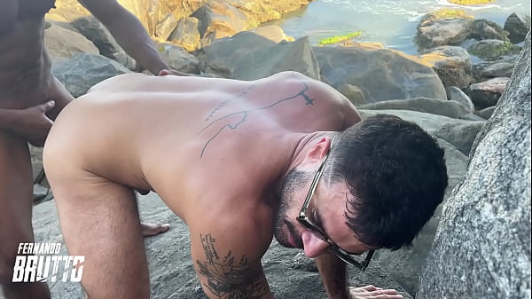 Fernando Brutto dando gostoso na praia de Abric oacute 