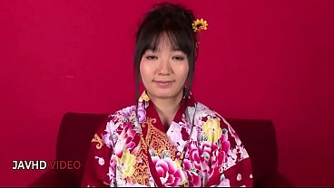 Chiharu Sizzles in Kimono with Sultry Japanese Blowjob Thrills and Hot Creampie Action