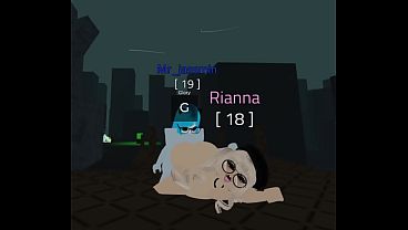 Filled me up completely after cornering me in Roblox 