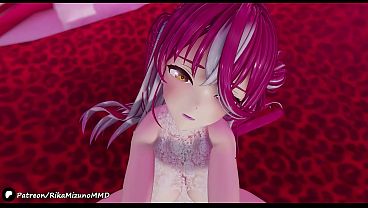 Rensen Sexy Dance   Houshou Marine   Virtual YouTuber MMD R 18