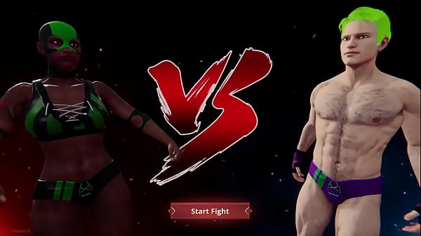 LuchaBelle VS Joe Curr  Naked Fighter 3D 