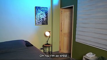 Booking Mistake  Trapped in the Same Room   Coworkers End Up Fucking